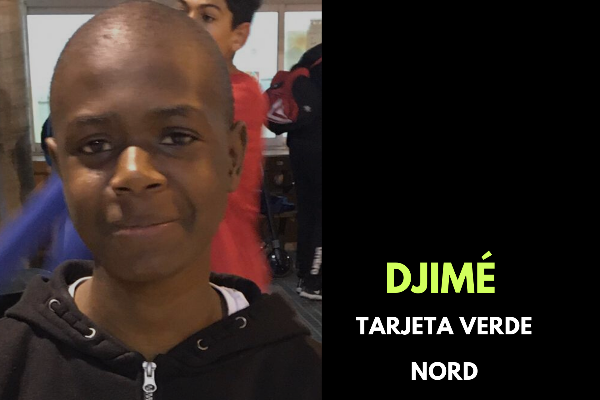 Djimé se lleva la tarjeta verde